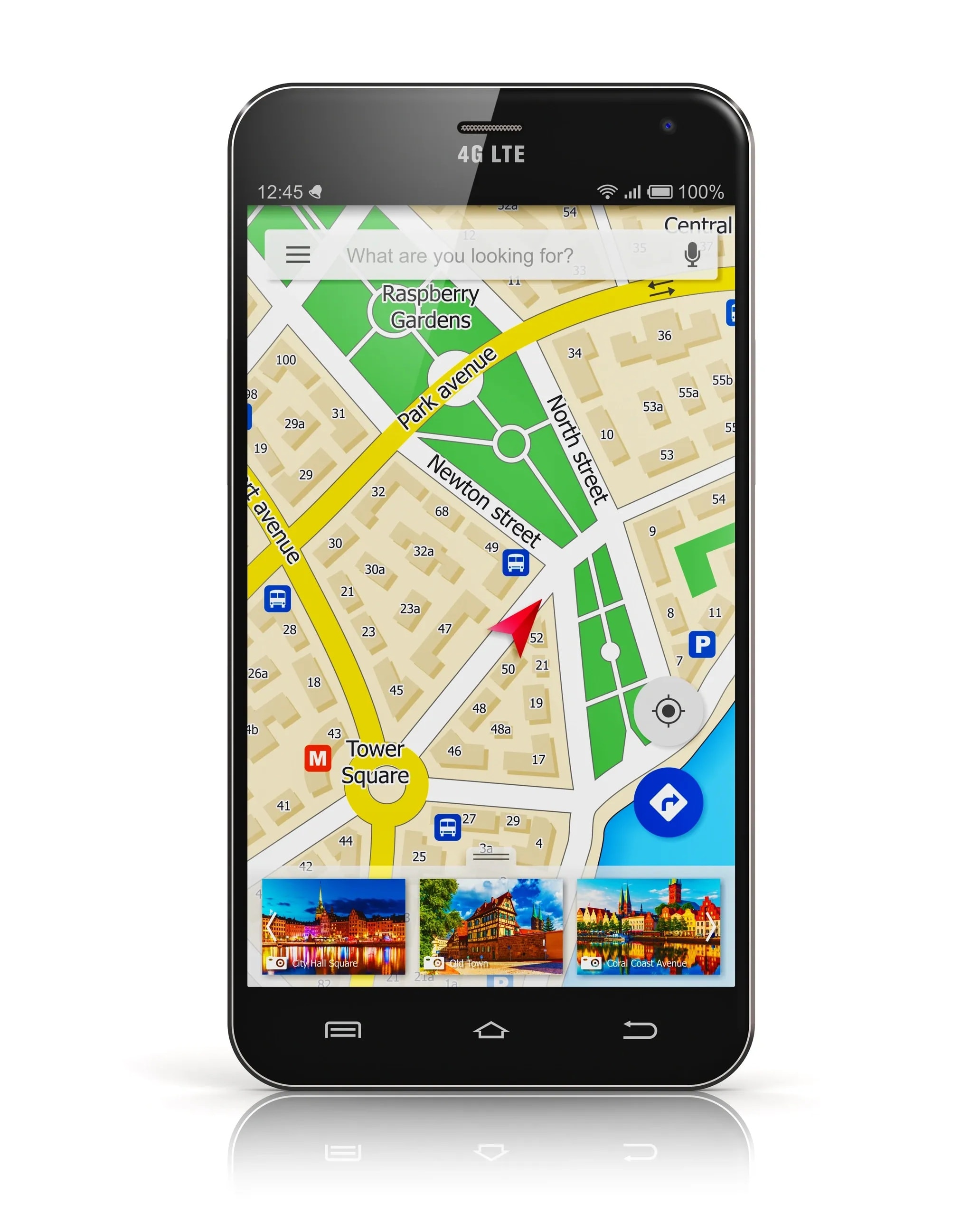 Direction-aware map filtering on smartphone